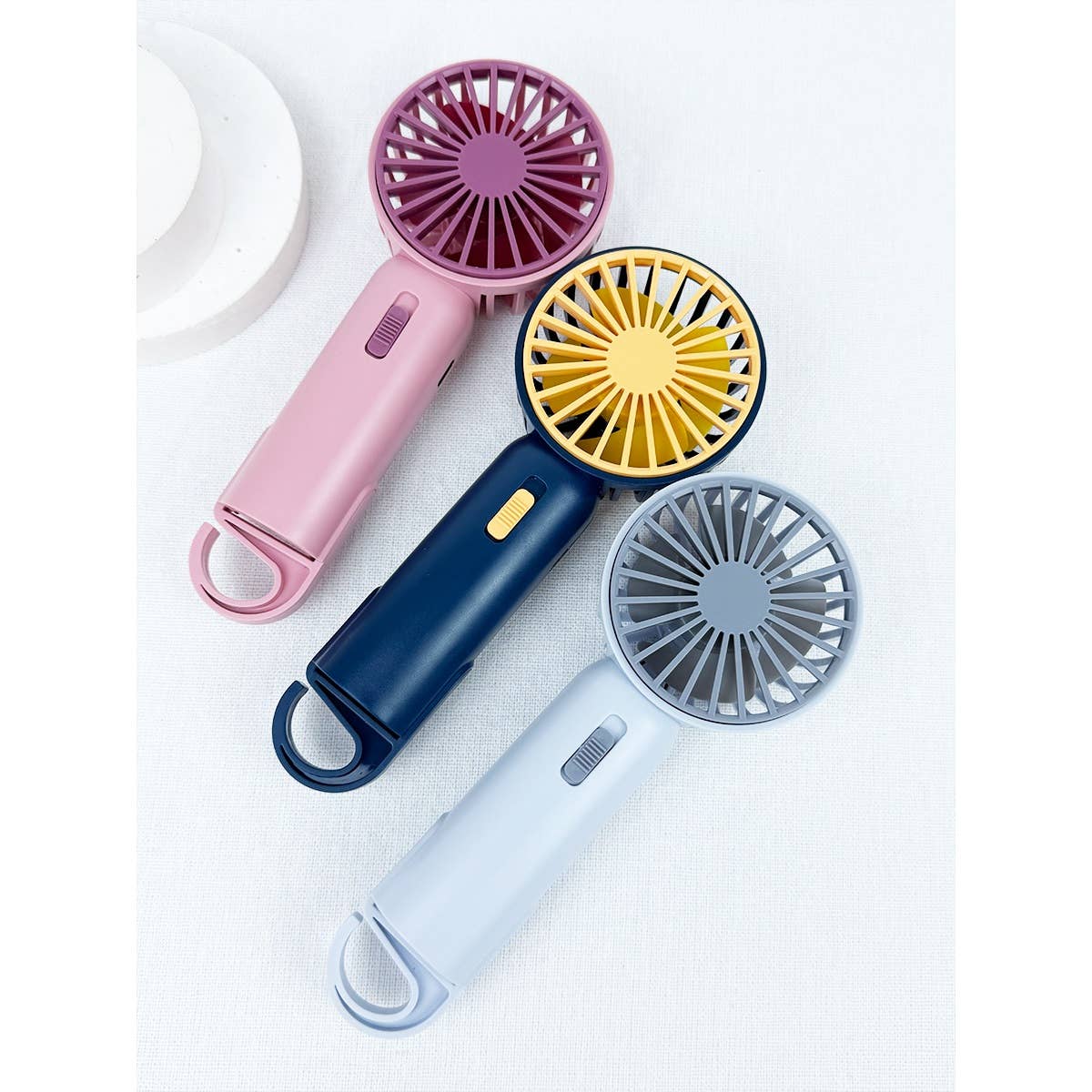 MIX COLOR Portable Hand Fan with Pull out Stand for wholesale on Faire10
