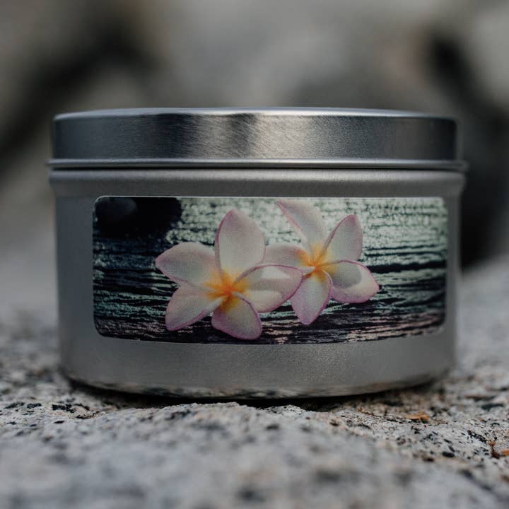 7oz Hand-Poured Plumeria Soy Candle for wholesale by Alaska Creations