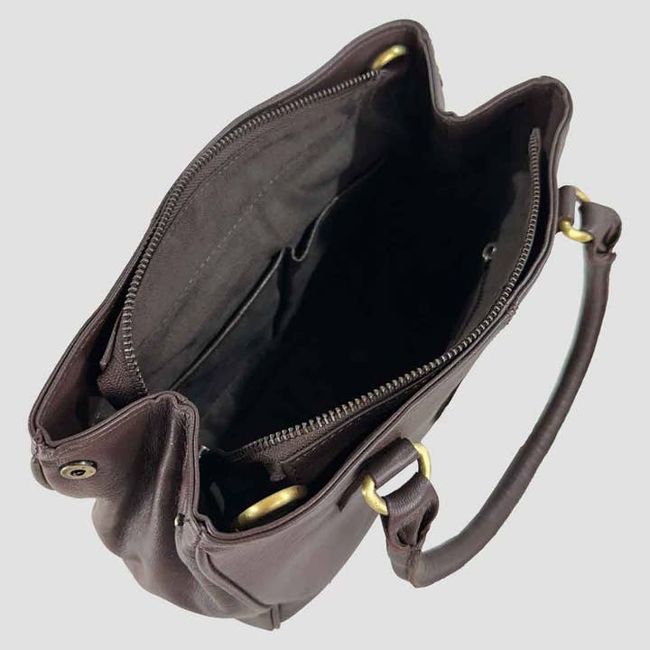 REMOVED BRAND – wholesale Top handle bag – women's – Sadie Handbag with Snaffle in Brown6