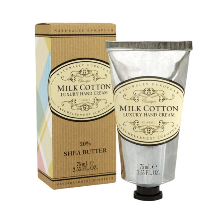 The Somerset Toiletry Co. - Wholesale Hand Cream/Lotion - Naturally European® 75ml Luxury Hand Cream - Milk Cotton
