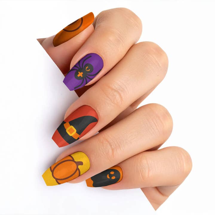 FYNE BODY - Wholesale Press-on/fake nails - Candy Corn Cuties Multicolor Halloween Press-On Nails62