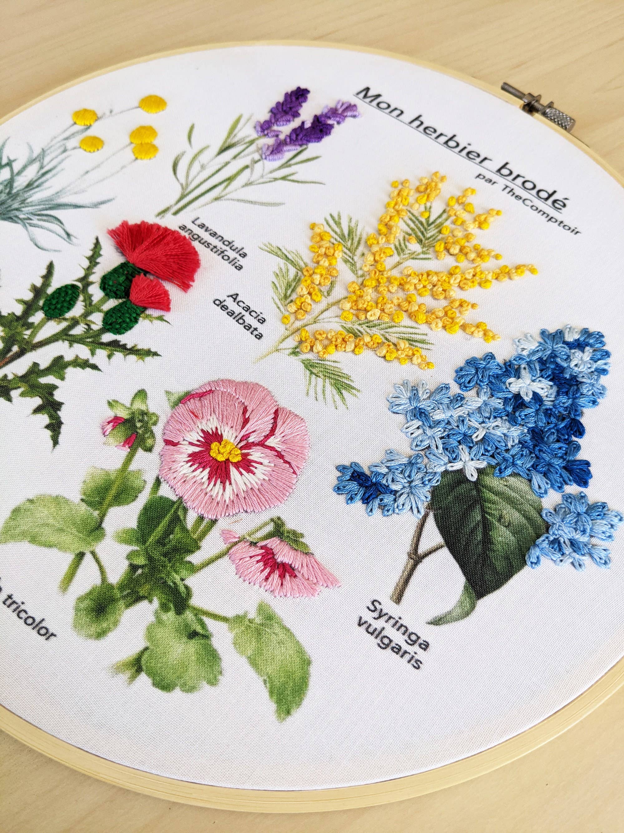 TheComptoir - Venta al por mayor Material para bordado/punto de cruz - Kit de broderie d'herbier brodé2