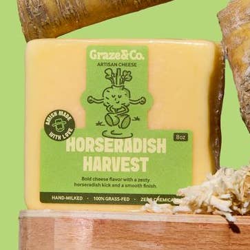 Horseradish Harvest - 8oz. Artisanal Cheese for wholesale by Graze & Co.