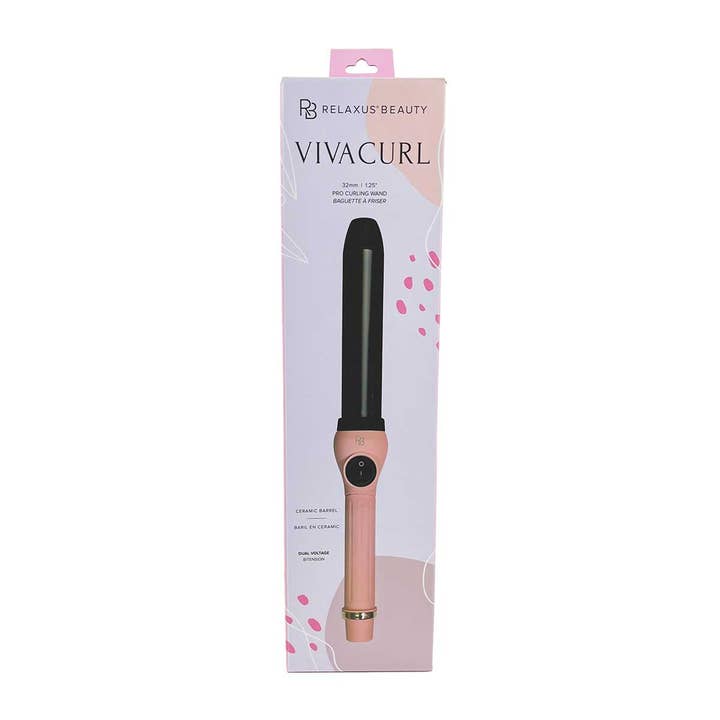 Relaxus Products - Wholesale Curling Iron/Wand - Viva Curl Pro 32mm Clipless Curling Wand