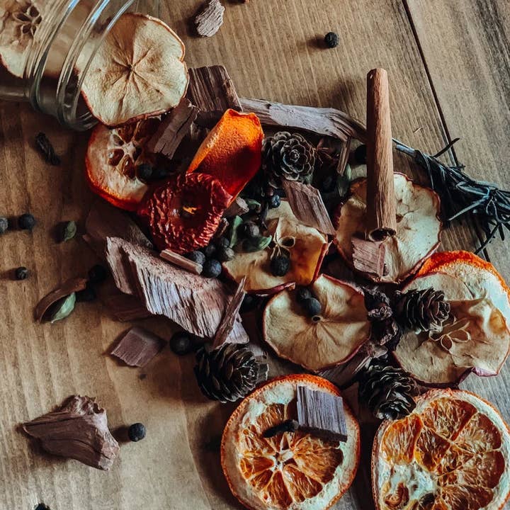 The Coppered Fern - Wholesale Potpourri - Fall Gift Set Simmer Potpourri1