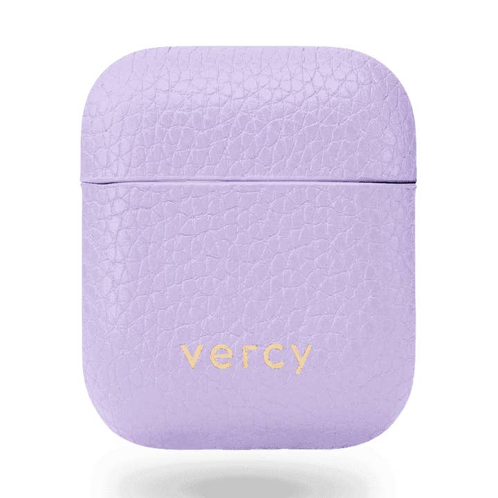 Estojo de cápsula de ar roxo lavanda por atacado de VERCY