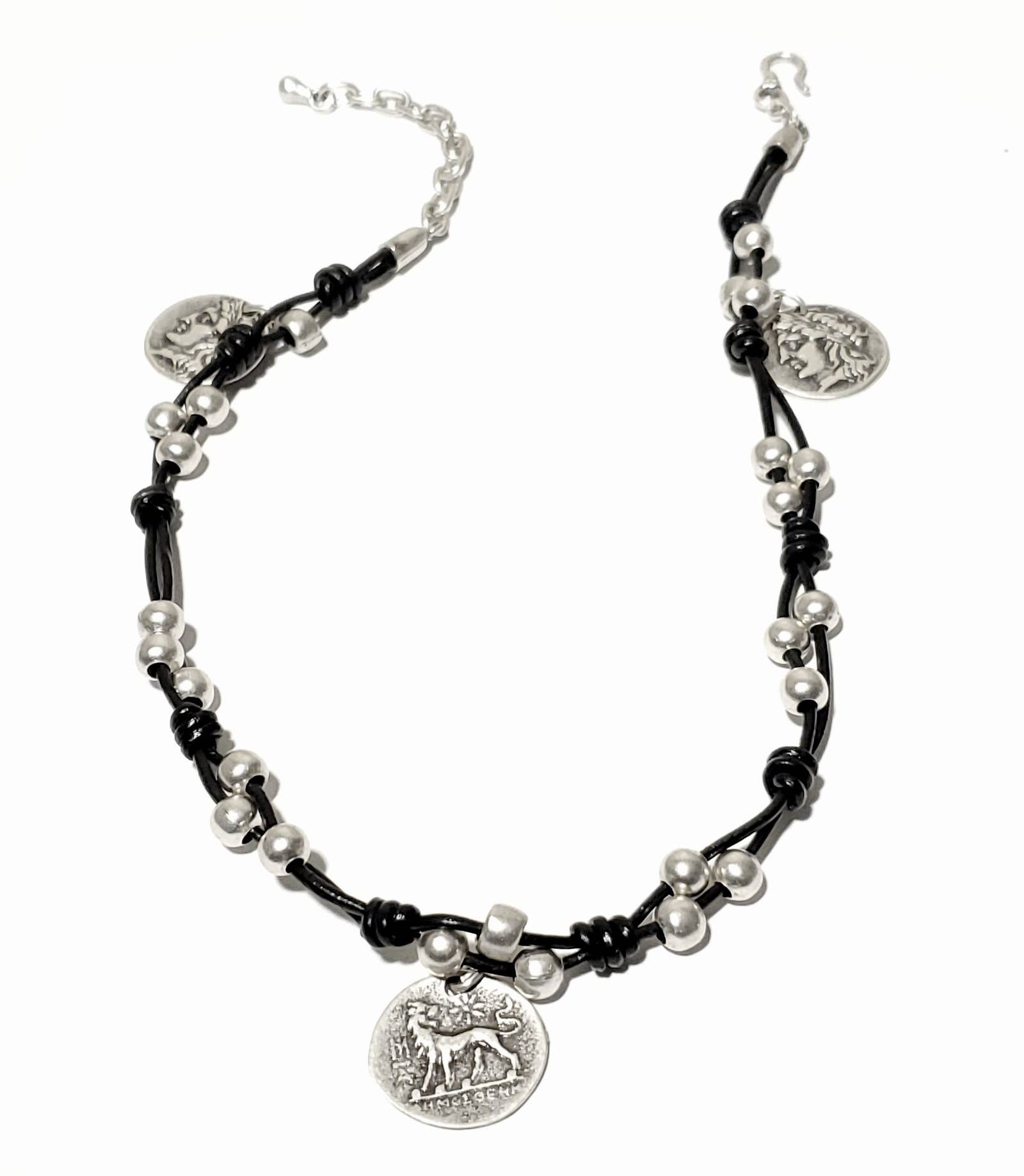 The Ancient Bazaar Jewelry & Accessories - Vente Bracelets à breloques/pendentifs - Référence ZBL-051 - Bracelet en étain1