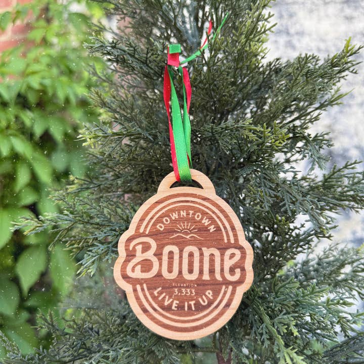 Downtown Boone Christmas Ornament for wholesale by Cardinal Souvenirs