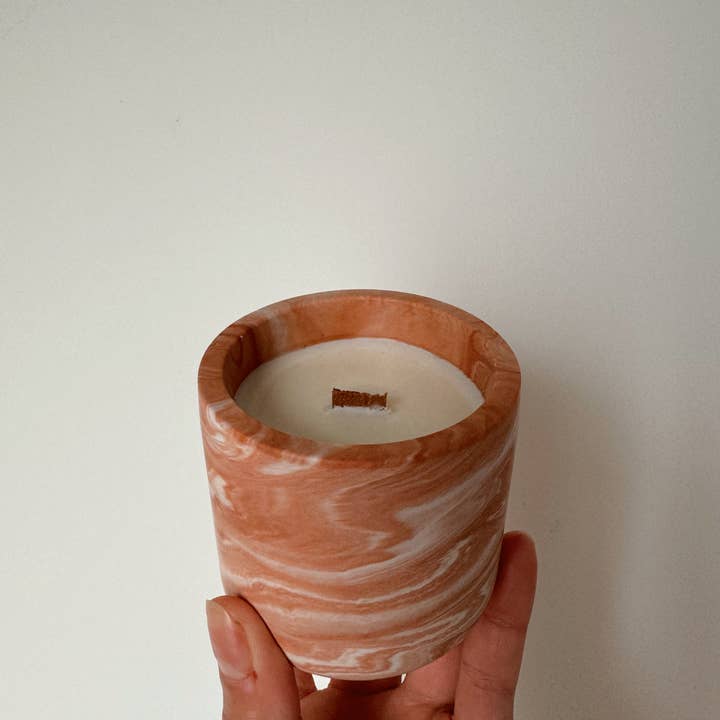My Milky Candle – wholesale Jar/filled candle – Handmade candle jar jesmonite marble soy wax
