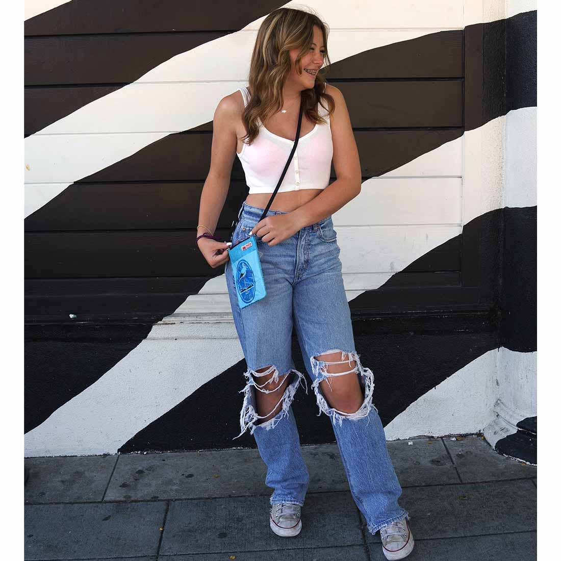 Malia Designs - Vente Sac à bandoulière – femme - Mini sac à bandoulière pour téléphone recyclé - sac de voyage léger6