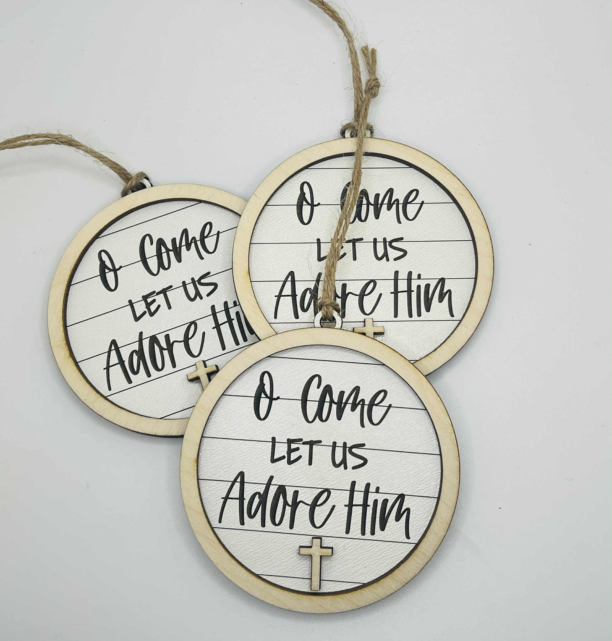 The Cracked Pig - Wholesale Ornament Set - 5 Religious Christmas Ornaments|Christian Christmas Ornament2