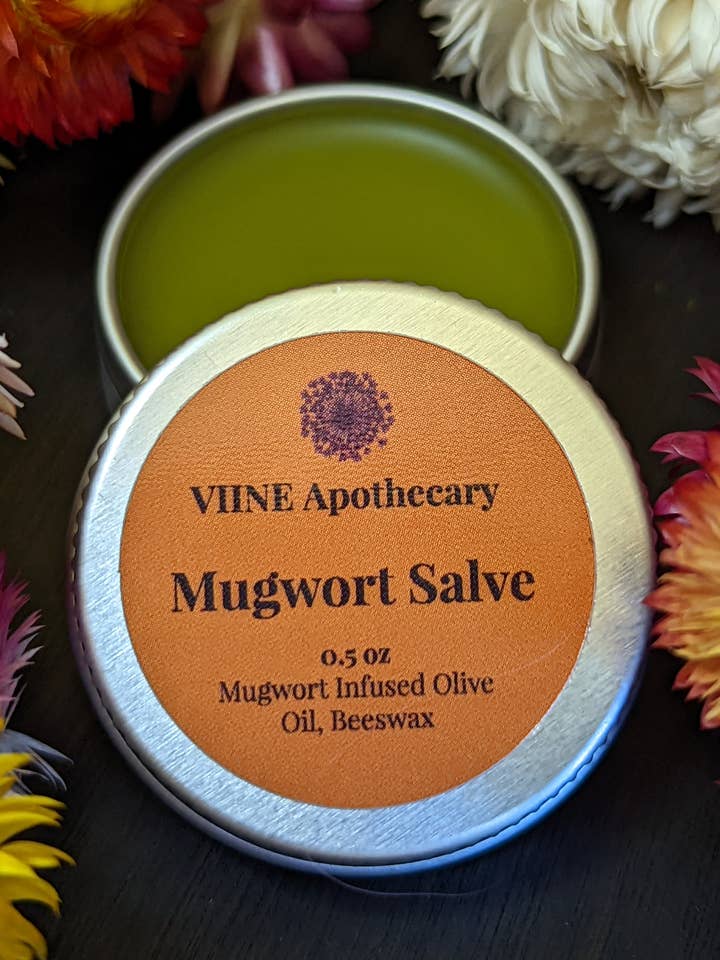 Mugwort Infused Herbal Salve 1/2 oz // California Organic for wholesale by VIINE Apothecary