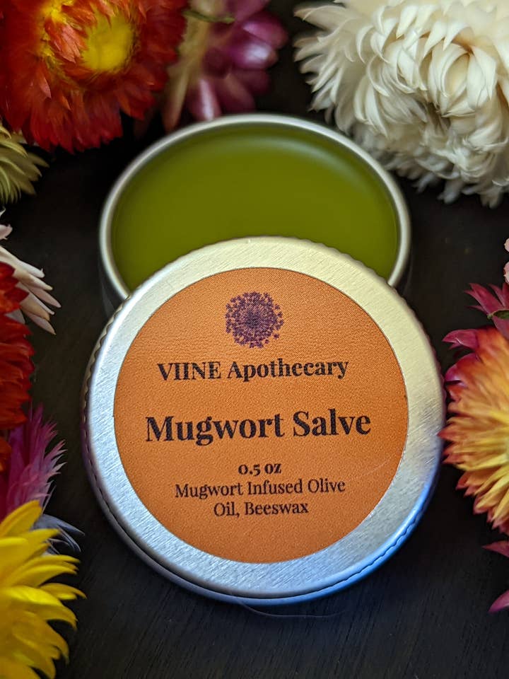 Mugwort Infused Herbal Salve 1/2 oz // California Organic for wholesale by VIINE Apothecary