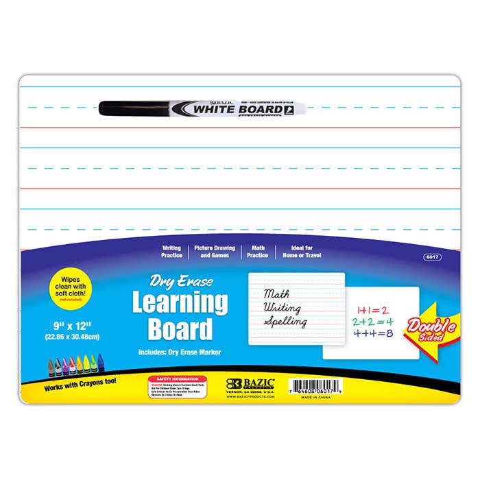 Luna Office Supply -  Everyday Essential - Wholesale Whiteboard/Dry-Erase Board - Double Sided Dry Erase Learning Board1