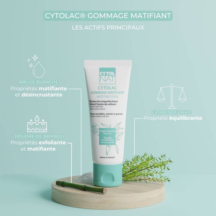 Laboratoires Cytolnat - Wholesale Facial Exfoliant/Scrub - CYTOLNAT - Cytolac Scrub - Oily to Combination Skin1