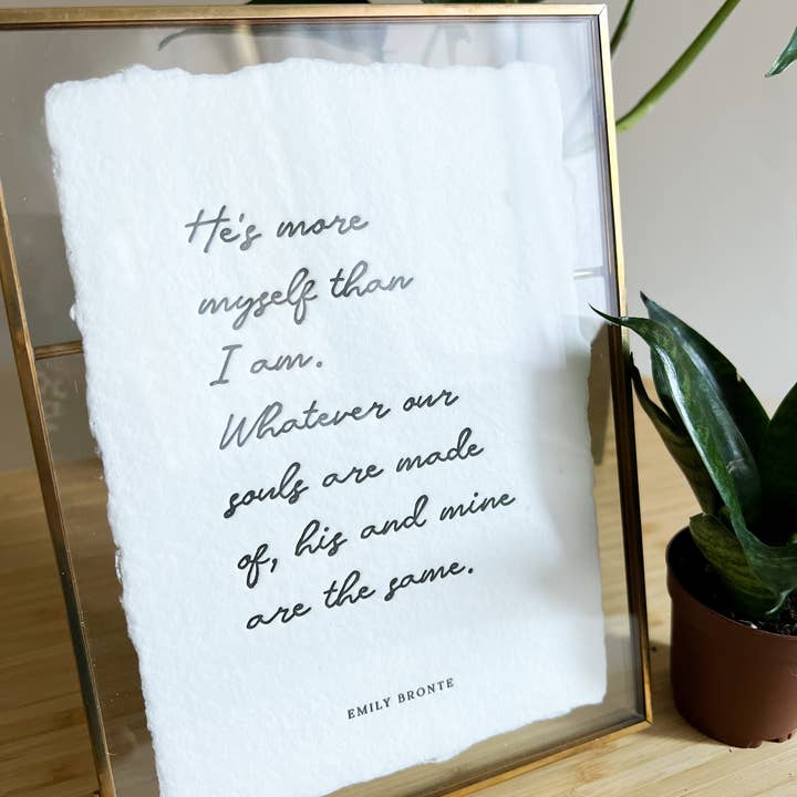Truth Papers - Wholesale Art Print - Emily Bronte Quote Print1