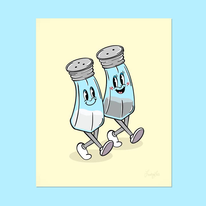 Salt och peppar konsttryck för wholesale av Bolts and Stars