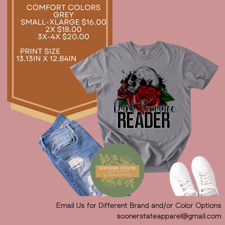Dark Romance Reader for wholesale by Sooner State Apparel