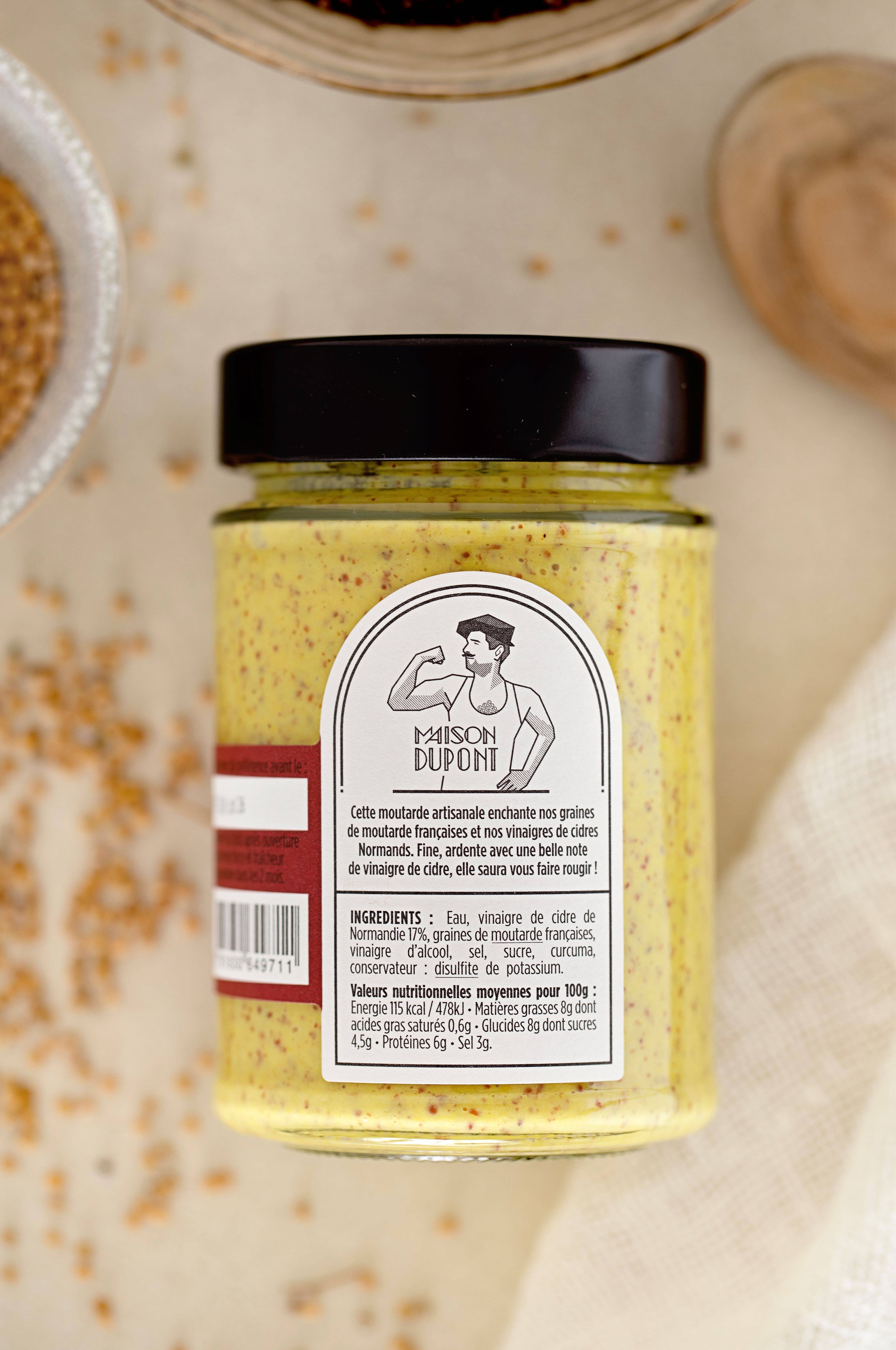 MAISON DUPONT - Wholesale Mustard - Dupont Mustard - Finely Ground 195g1