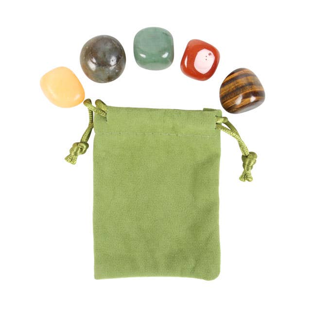 Something Different Wholesale - Wholesale Spiritual Stone/Crystal - Leo Zodiac Crystal Tumblestone Set2