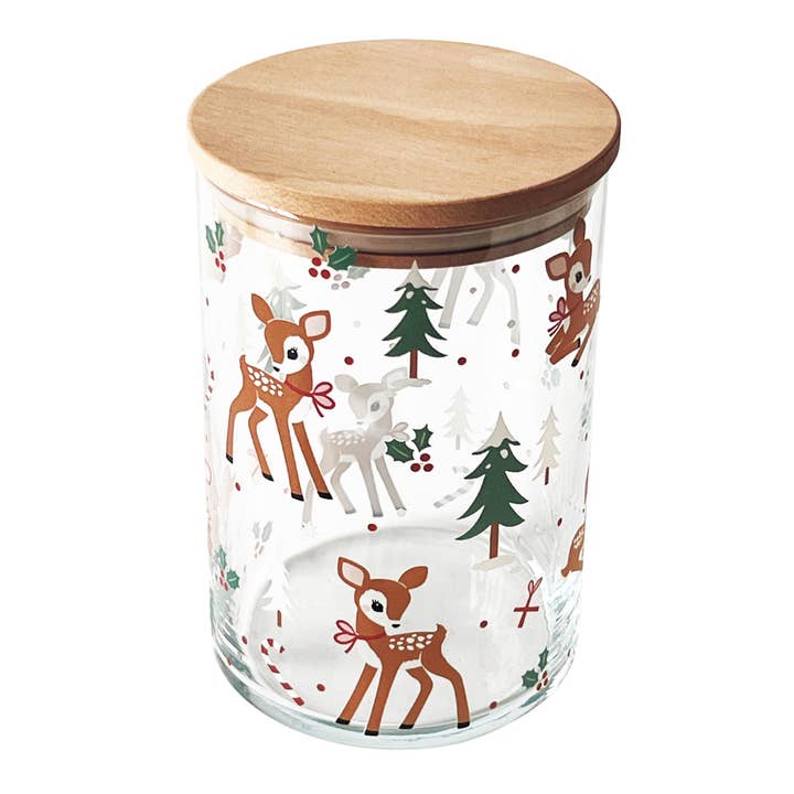 Wunderle GmbH - Wholesale Jar - Forest Treasure Storage Jar – Festive Tin with Deer2