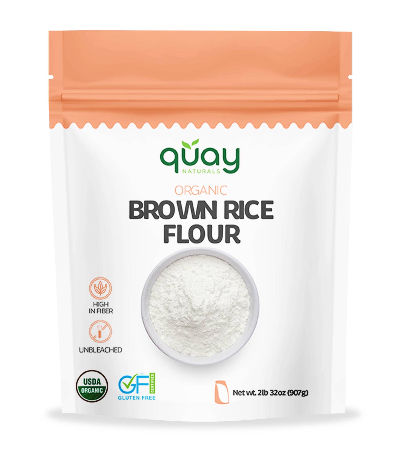 Quay Naturals - Venta al por mayor Harina sin gluten - Harina de arroz integral orgánica