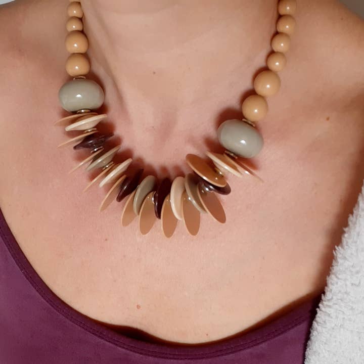 JUL ET FIL – Großhandel Halsband/Collier – Authentische Vintage-Halskette der 1980er Jahre1