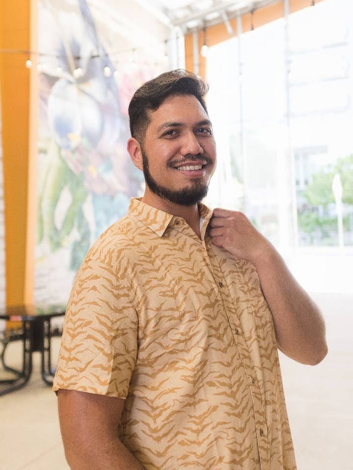 Herren Aloha T-Shirt aus Valley Baumwolle/Leinen für den Großhandel von Paradise Now Hawaiʻi