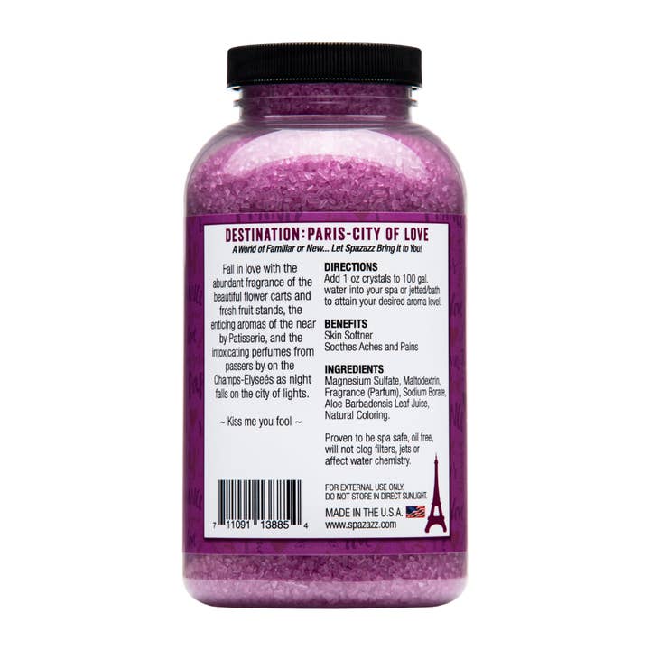 Spazazz - Wholesale Bath Salts - City Of Love - Paris2