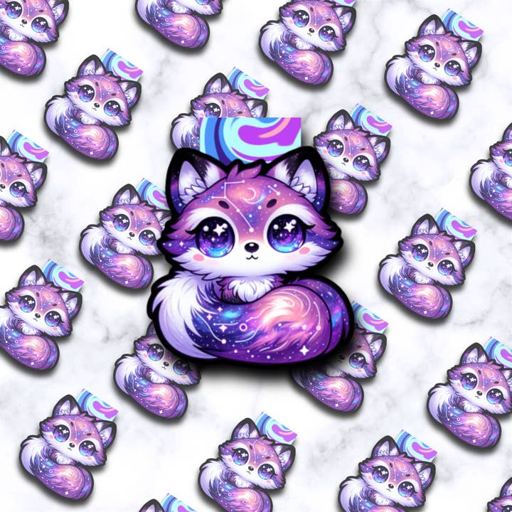 Galaxie-Fuchs Magnetisches Holographisches Lesezeichen für den Großhandel von Misty Anthony Designs