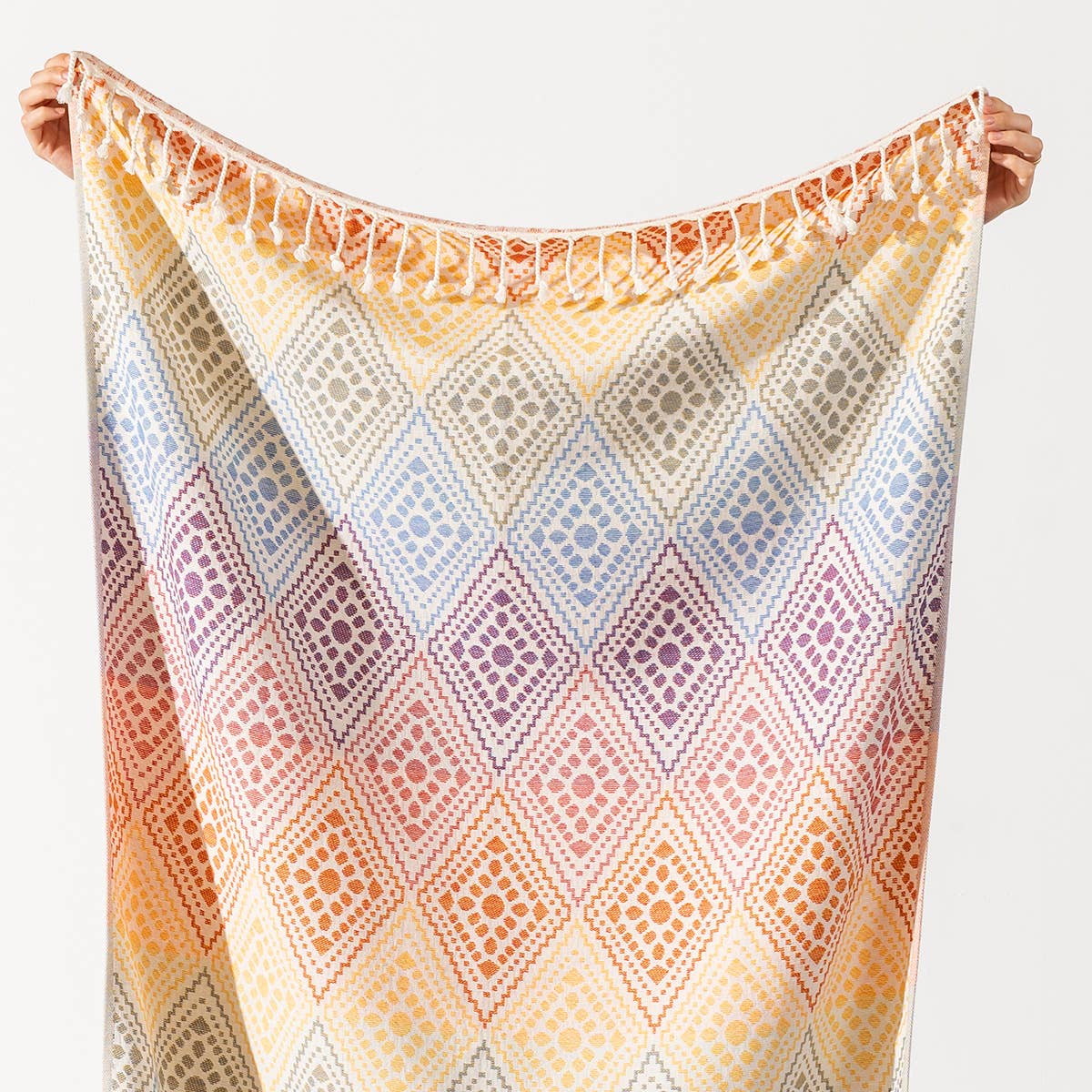 Kikoya – wholesale Beach towel – Multicolor Turkish Towel Bath Beach Spa Pool Terry-backed4