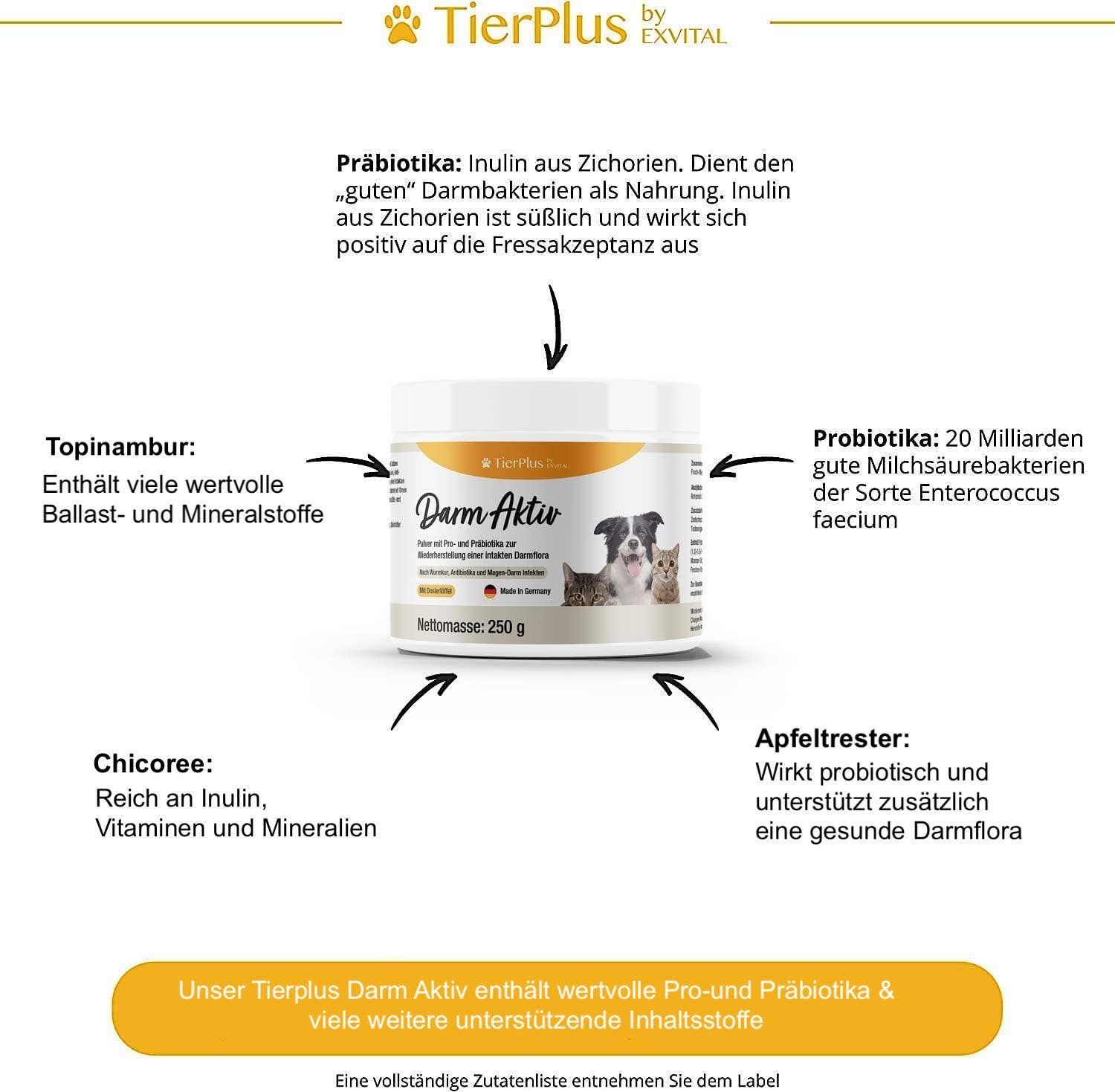 EXVital - Wholesale Pet Supplement - Cat/Dog - EXVital TierPlus Gut Active Powder1