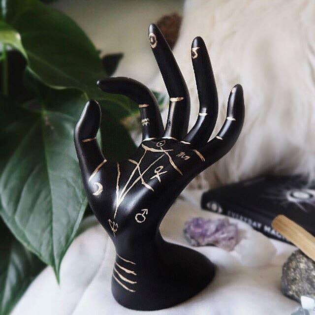 Terra Soleil - Wholesale Jewelry Stand & Display - Palmistry Hand Ring Holder