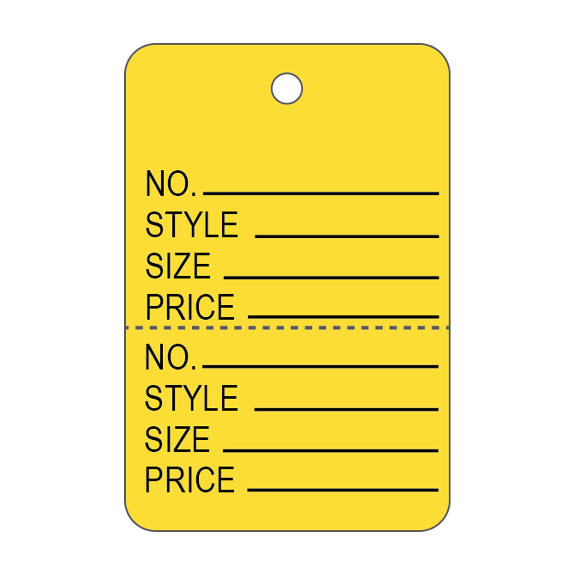Suburban Sales - Wholesale Gift Tag - Large 2-Part Retail Tags 1,000pcs/box4