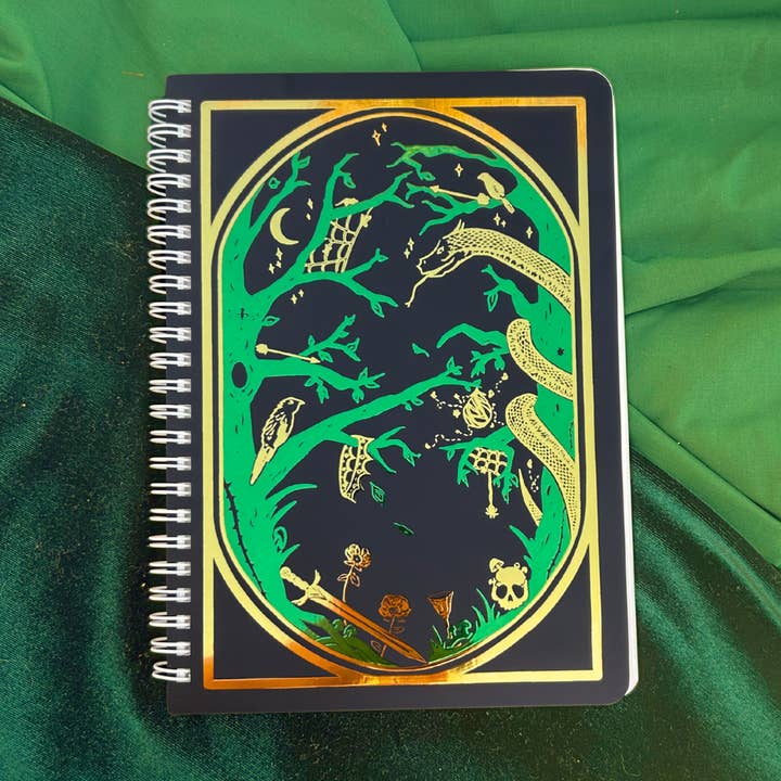Forgotten Realm Dot Foil Notebook Fantasy Bookish for wholesale by Nymeris Art