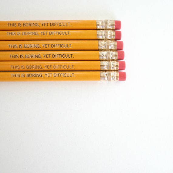 This Is Boring Ainda Difícil. (conjunto de 3 lápis) por atacado de The Carbon Crusader