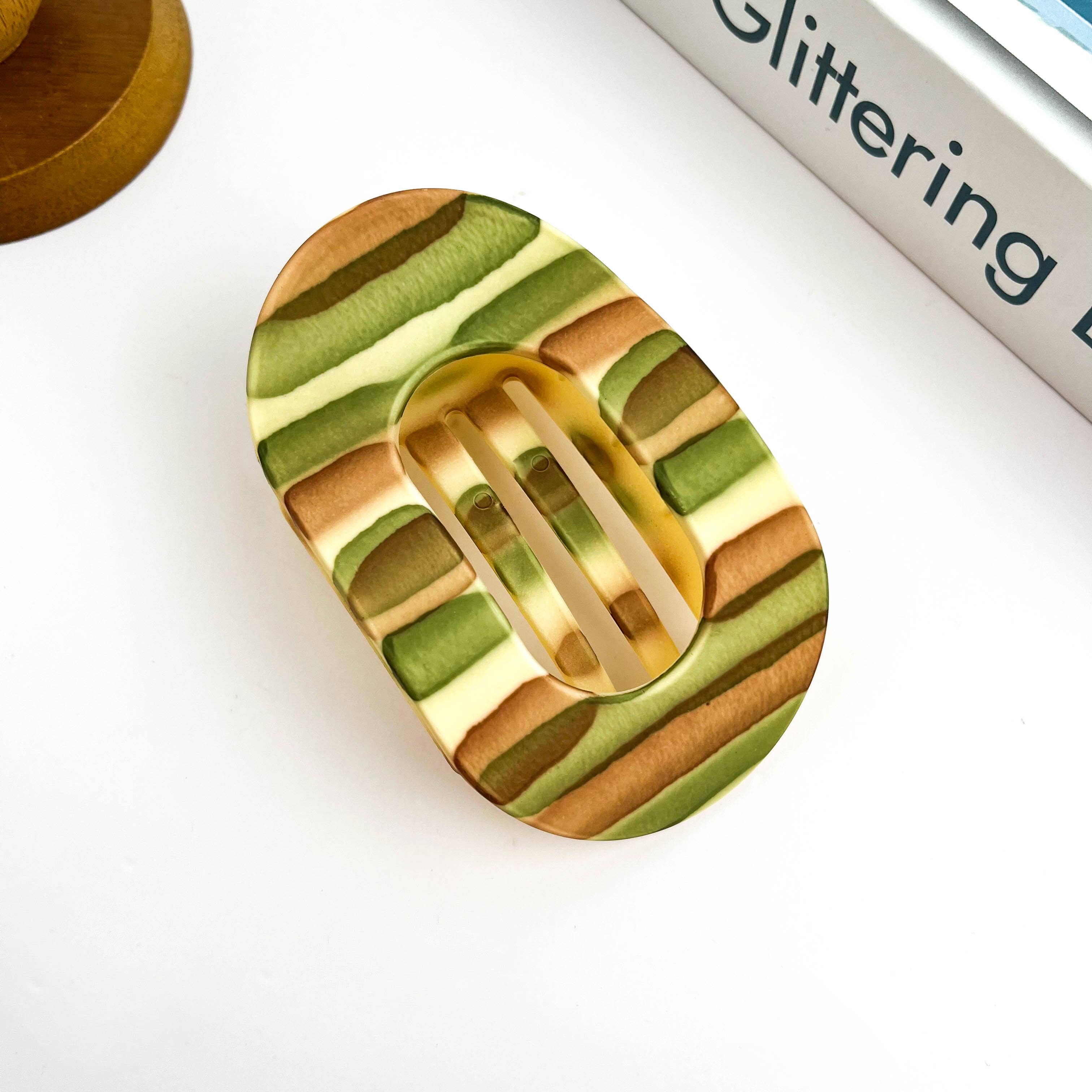 SoapElenGlen – Clips para cabelo - Mulher por atacado – Presilha Oval Fosca, Minimalista e Reta2