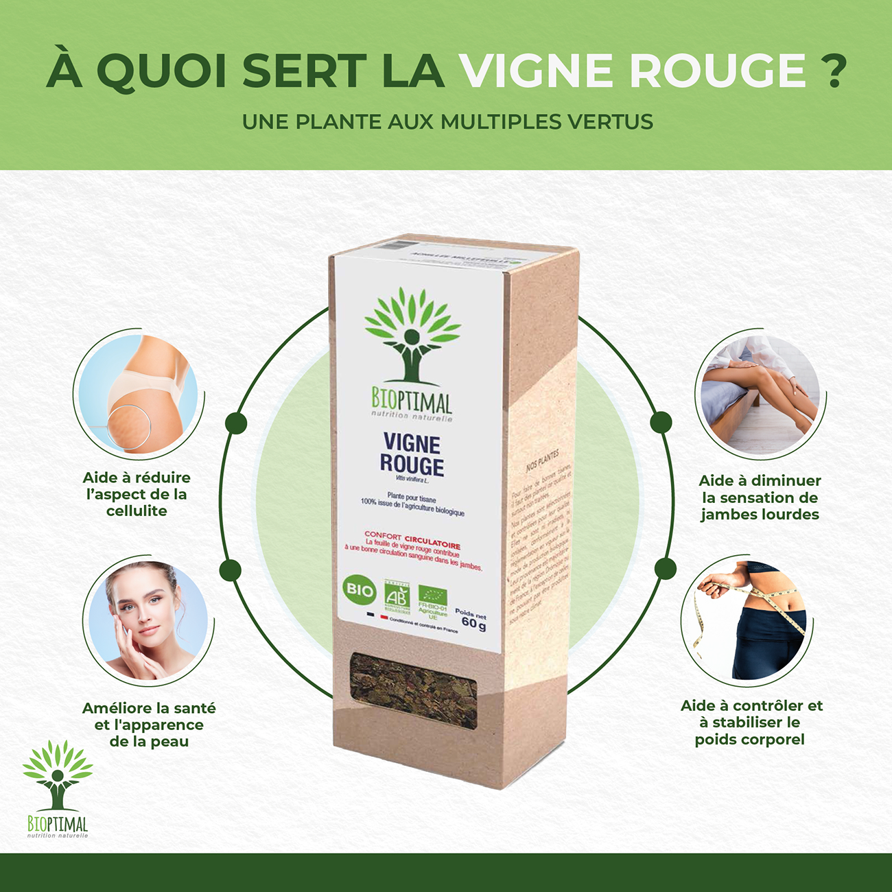 Bioptimal - Wholesale Health/Detox Tea - Organic red vine - Bioptimal1