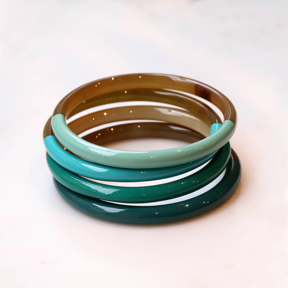 Les Cleias - Wholesale Bangle Bracelet - Ankora set of 4 horn bracelets2