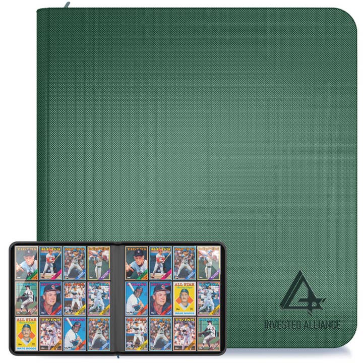 Green - Premium TCG Card Binder for wholesale by Invested Alliance LLC