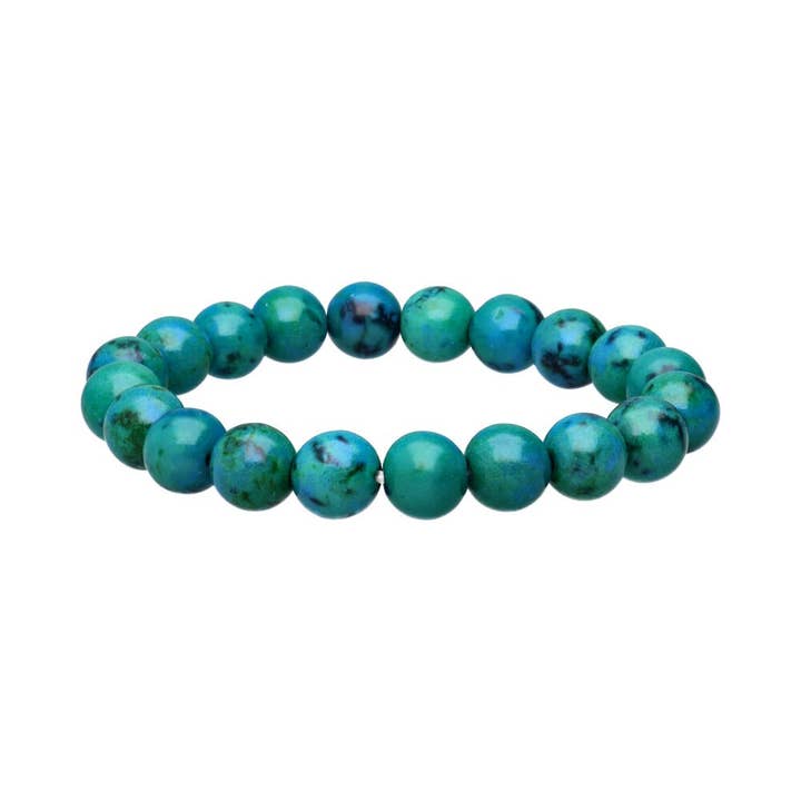 Empowered Chrysocolla Bracelet 10mm for wholesale by Vives de la Cortada S.L