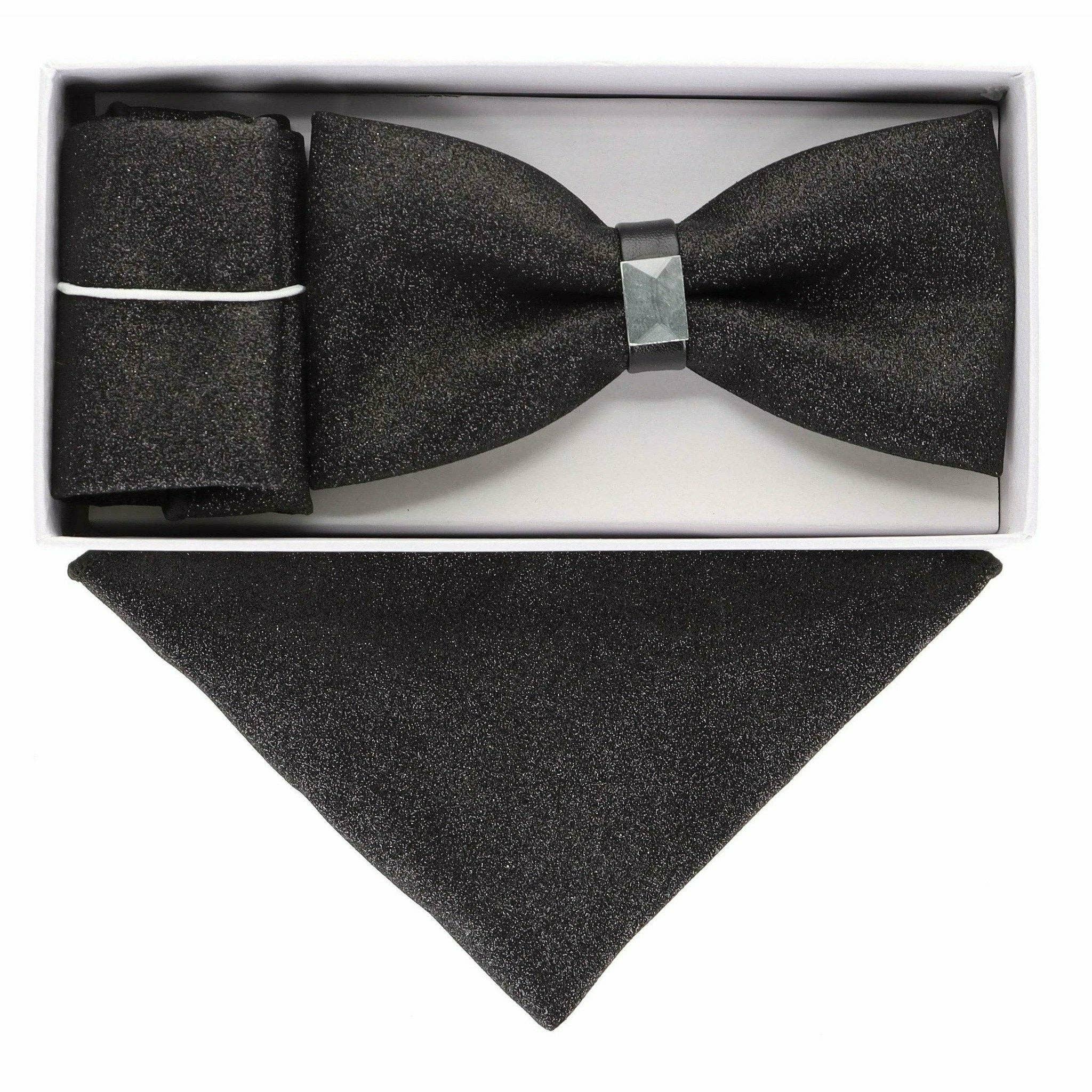 Dubal Brothers - Wholesale Bow Tie - Men's - VITTORIO FARINA Rhinestone Bowtie & Pocket Square by Classy Cufflinks17