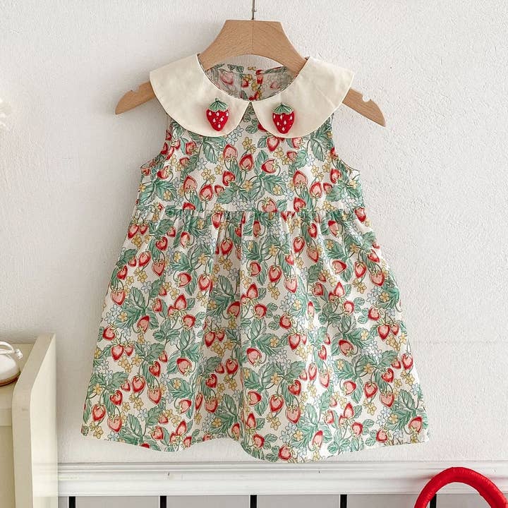 Baby & Kids Strawberry Princess Sundress for wholesale by shoplittleswan