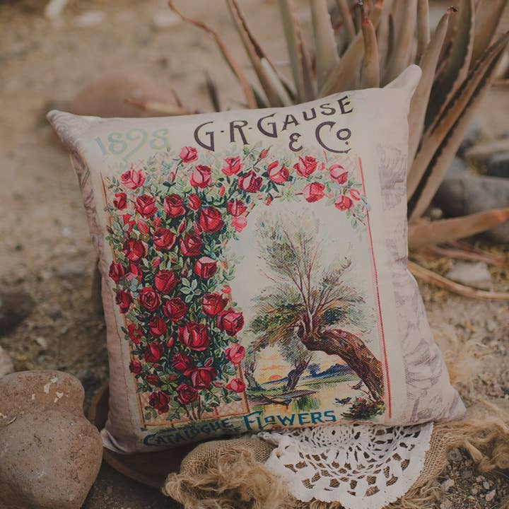 Rosas | Capa de travesseiro | Ninho de pássaro | Travesseiro | Decoração de casa de fazenda | Decoração de casa | Almofada | Presente para ela | Decoração de casa fofa | Decoração country por atacado de UniikPillows