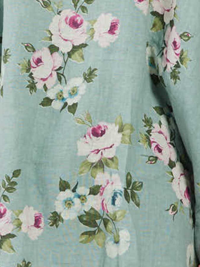 Miss Rose Sister Violet – wholesale Byxor - Dam – Dambyxa Eva i linne med blommönster8