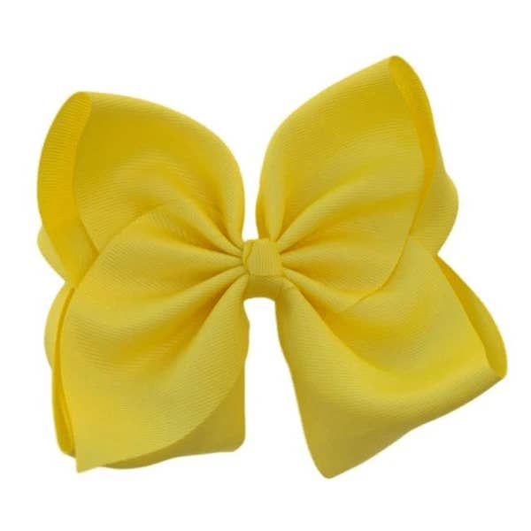 The Solid Bow - Wholesale Hair Bow - Kids - 6 inch Solid Grosgrain Bow/Alligator Clip17
