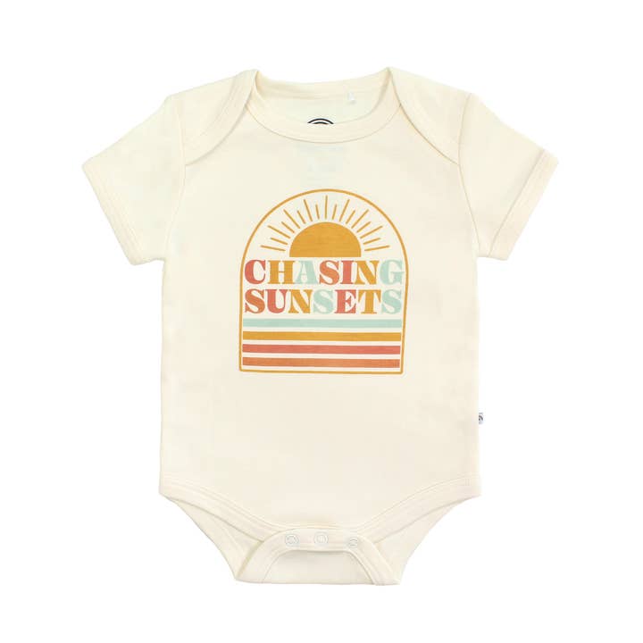 Chasing Sunsets Cotton Baby Onesie for wholesale by Emerson and Friends