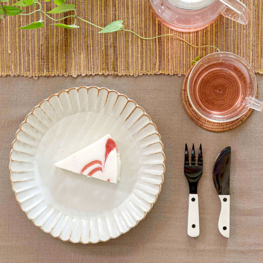 Luala Silk – Engroshandel Skærebestik sæt – Horn Bestik Sæt - Spoon gaffel og smør kniv7