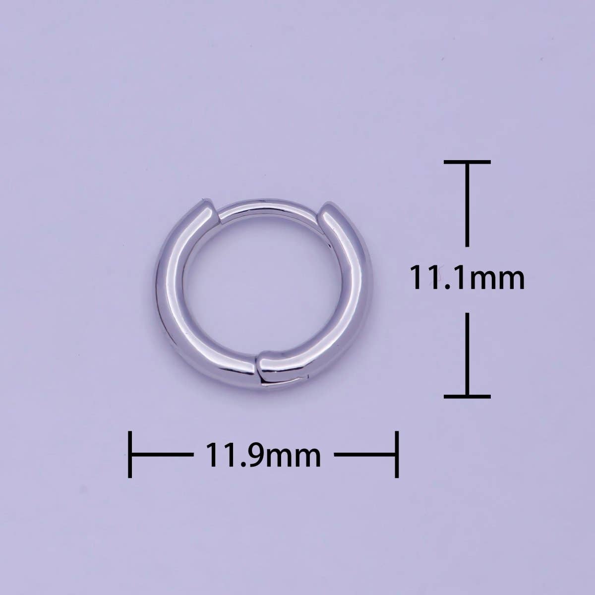 Aim Eternal - Wholesale Huggie Earrings - Tiny Gold Huggie Earring 12mm mini Huggie V-3665