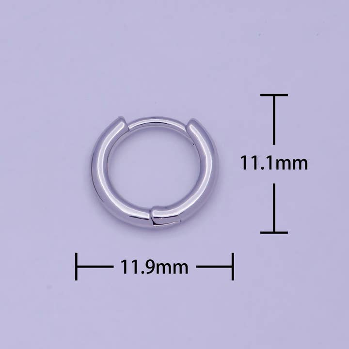 Aim Eternal - Wholesale Huggie Earrings - Tiny Gold Huggie Earring 12mm mini Huggie V-3665